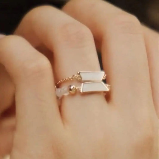 BTS Metal Chain Ring