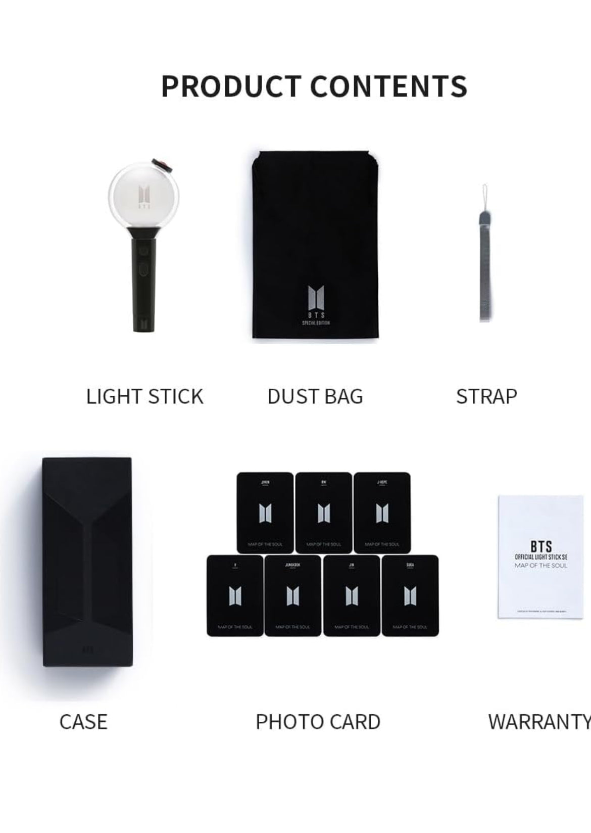 Army Bomb Official Lighstick + 7 Photo Cards