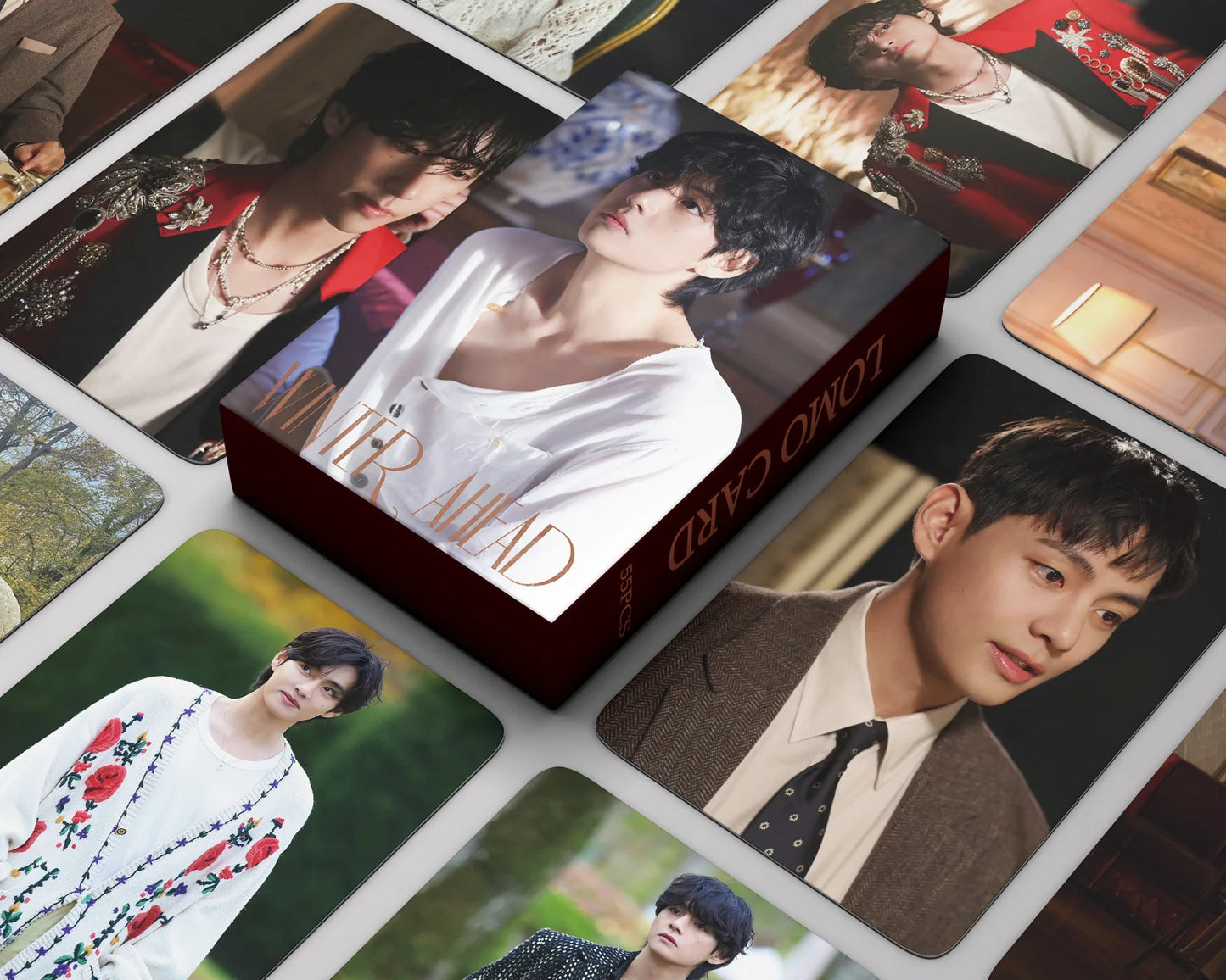 V 55Pcs/Set WINTER AHEAD PhotoCards