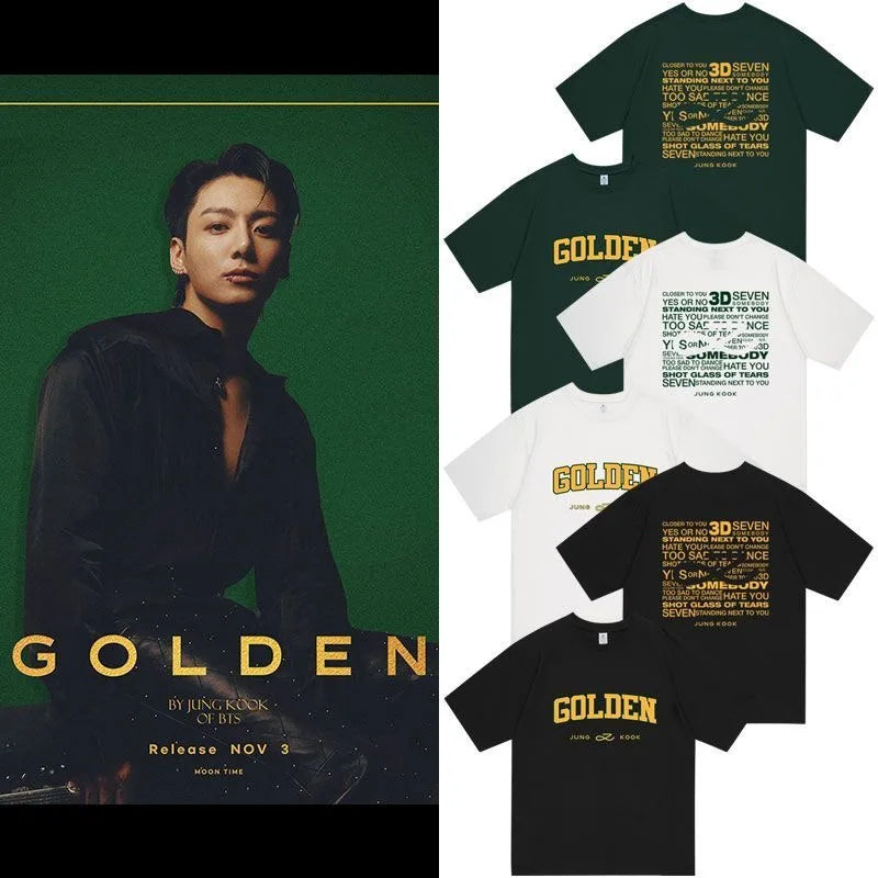 Jungkook GOLDEN T-shirts