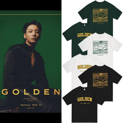 Jungkook GOLDEN T-shirts