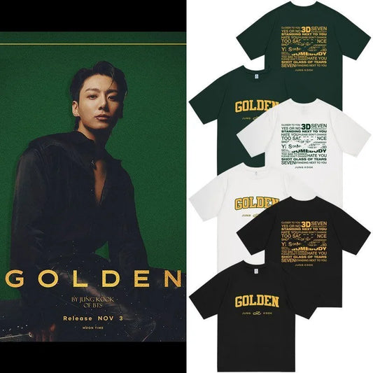 Jungkook GOLDEN T-shirts